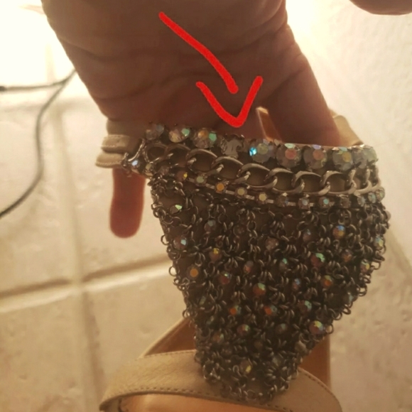 πRare Bling Wedges with Rhinestonesπ - Picture 3 of 5